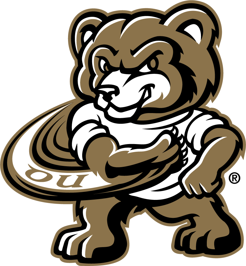 Oakland Golden Grizzlies 2013-2021 Mascot Logo DIY iron on transfer (heat transfer)
